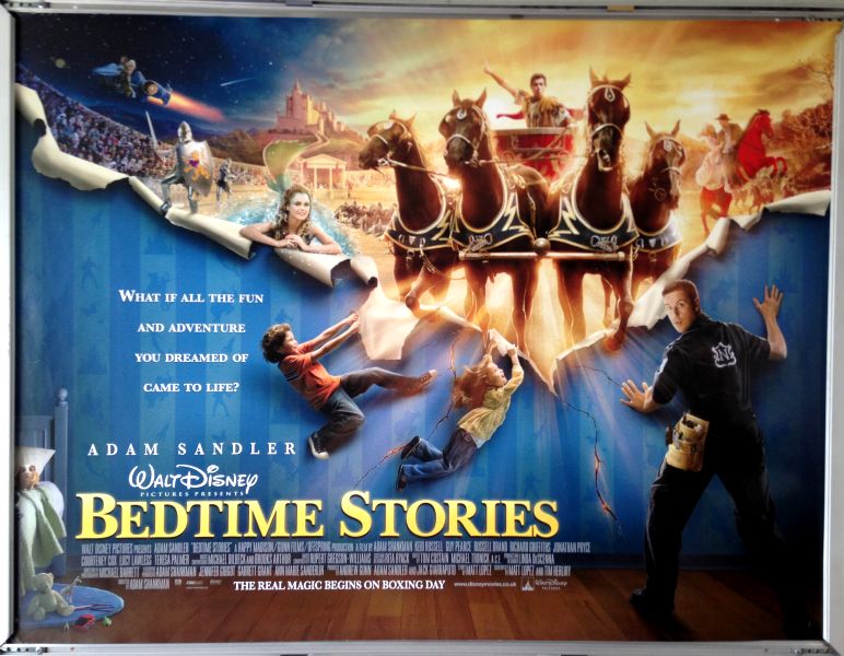 Cinema Poster: BEDTIME STORIES 2008 (Quad) Adam Sandler Keri Russell Lucy Lawless Cinema Poster: BEDTIME STORIES 2008 (Quad) Adam Sandler Keri Russell Lucy Lawless