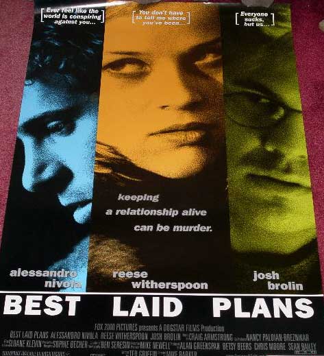 BEST LAID PLANS: One Sheet Film Poster BEST LAID PLANS: One Sheet Film Poster