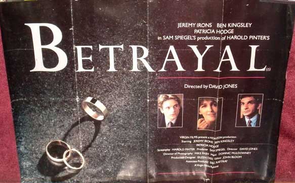 BETRAYAL: UK Quad Film Poster BETRAYAL: UK Quad Film Poster