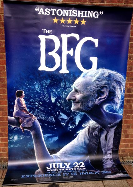 Cinema Banner: BFG, THE 2016 (NIght) Mark Rylance Ruby Barnhill Penelope Wilton