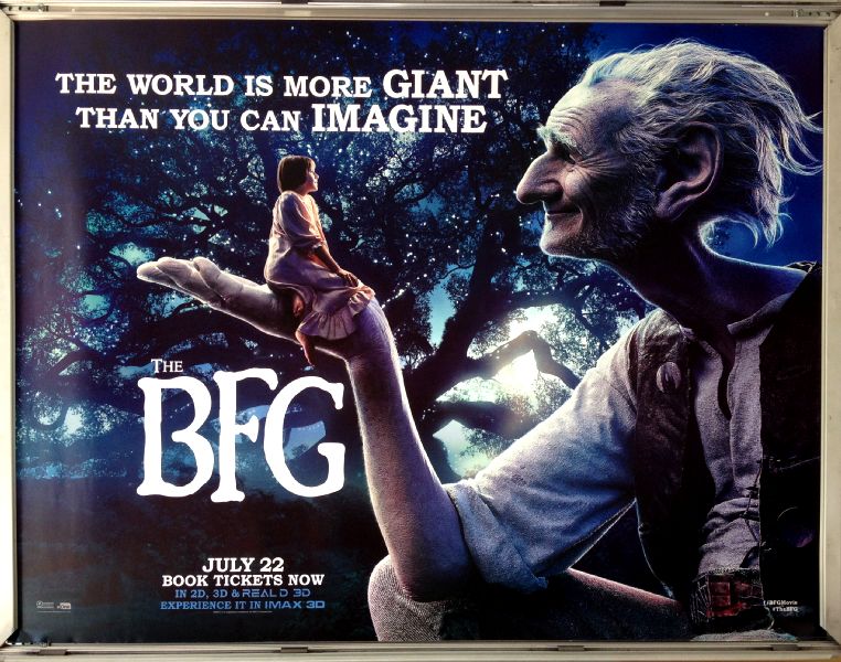 Cinema Poster: BFG, THE  2016 ('Night' Quad) Mark Rylance Ruby Barnhill