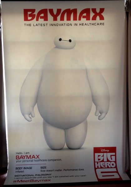 Cinema Banner: BIG HERO 6 2015 (Baymax) Ryan Potter Jamie Chung Scott Adsit