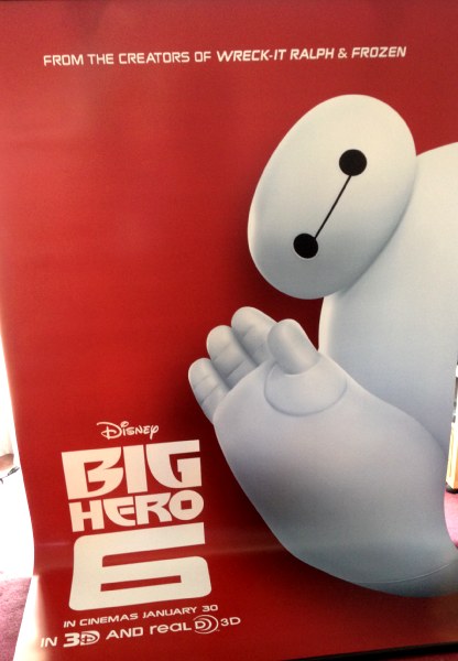 Cinema Banner: BIG HERO 6 2015 (Wave) Ryan Potter Jamie Chung Scott Adsit