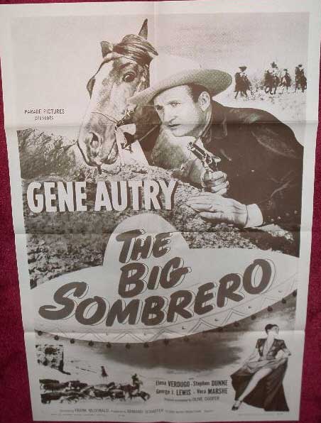 BIG SOMBRERO, THE: 1963 Rerelease One Sheet Film Poster BIG SOMBRERO, THE: 1963 Rerelease One Sheet Film Poster