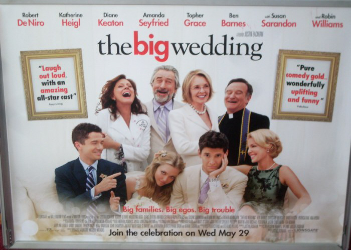 BIG WEDDING, THE: UK Quad Film Poster