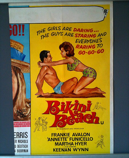 Cinema Poster: BIKINI BEACH 1965 (QUAD) Frankie Avalon Annette Funicello