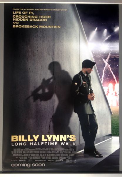 Cinema Poster: BILLY LYNN'S LONG HALFTIME WALK 2016 (One Sheet) Ang Lee Cinema Poster: BILLY LYNN'S LONG HALFTIME WALK 2016 (One Sheet) Ang Lee