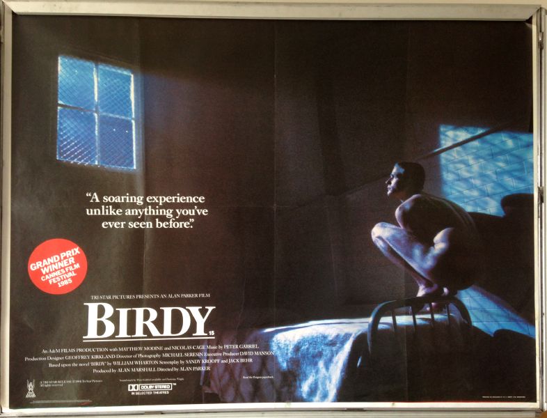 Cinema Poster: BIRDY 1984 (Quad) Matthew Modine Nicolas Cage Alan Parker Cinema Poster: BIRDY 1984 (Quad) Matthew Modine Nicolas Cage Alan Parker