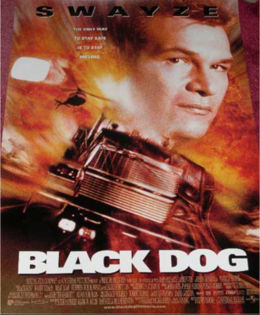 Cinema Poster: BLACK DOG 1998 (Main One Sheet) Patrick Swayze Meat Loaf