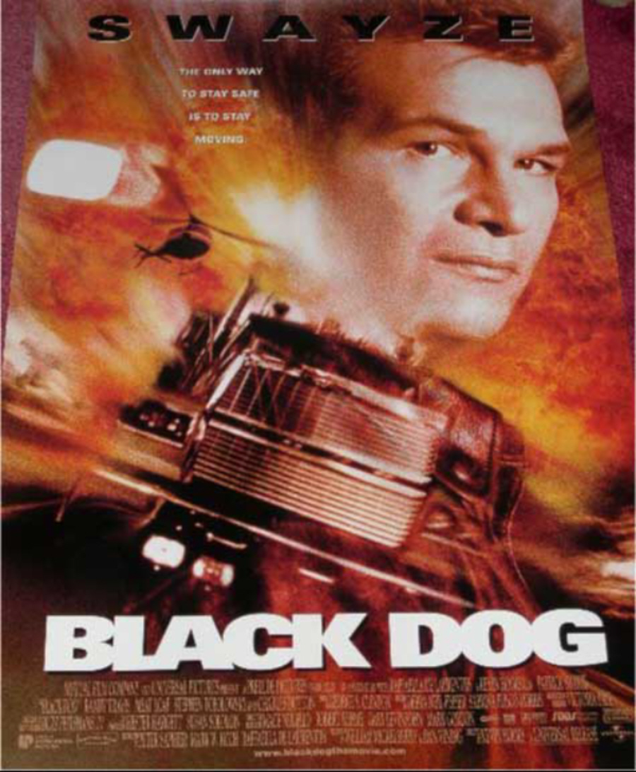 Cinema Poster: BLACK DOG 1998 (Main One Sheet) Patrick Swayze Meat Loaf Cinema Poster: BLACK DOG 1998 (Main One Sheet) Patrick Swayze Meat Loaf