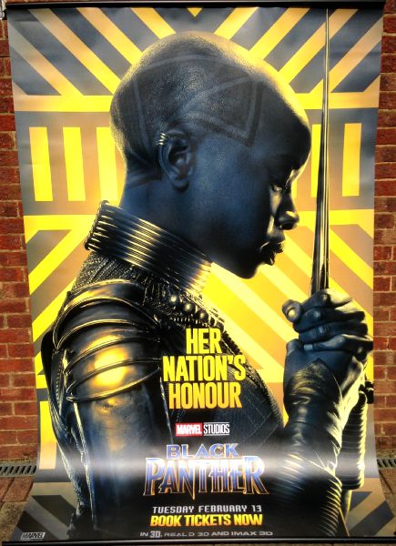 Cinema Banner: BLACK PANTHER 2018 (Okoye) Chadwick Boseman Danai Gurira Cinema Banner: BLACK PANTHER 2018 (Okoye) Chadwick Boseman Danai Gurira