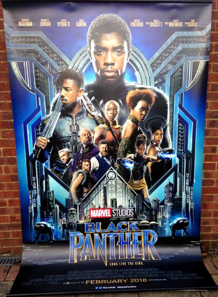 Cinema Banner: BLACK PANTHER 2018 Chadwick Boseman Michael B. Jordan Cinema Banner: BLACK PANTHER 2018 Chadwick Boseman Michael B. Jordan