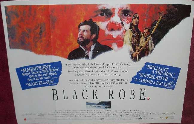 BLACK ROBE: Main UK Quad Film Poster BLACK ROBE: Main UK Quad Film Poster