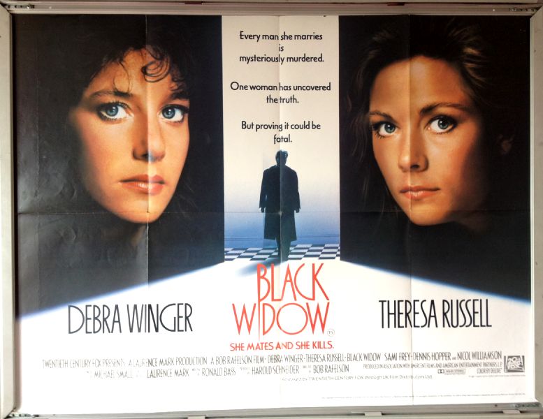Cinema Poster: BLACK WIDOW 1987 (Quad) Debra Winger Theresa Russell Denis Hopper Cinema Poster: BLACK WIDOW 1987 (Quad) Debra Winger Theresa Russell Denis Hopper