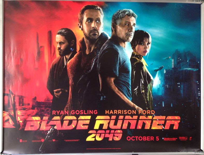 Cinema Poster: BLADE RUNNER 2049 2017 (Main Quad) Harrison Ford Ryan Gosling Cinema Poster: BLADE RUNNER 2049 2017 (Main Quad) Harrison Ford Ryan Gosling