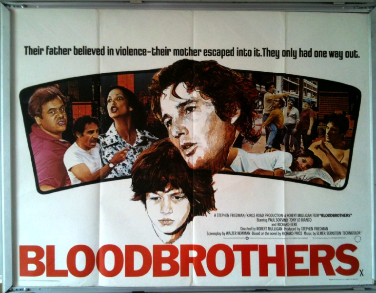 Cinema Poster: BLOODBROTHERS 1978 (QUAD) Paul Sorvino Tony Bianco Richard Gere Cinema Poster: BLOODBROTHERS 1978 (QUAD) Paul Sorvino Tony Bianco Richard Gere
