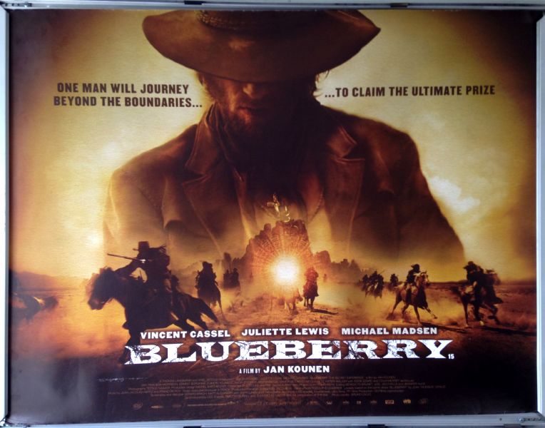 Cinema Poster: BLUEBERRY 2004 (Quad) Vincent Cassel Michael Madsen Juliette Lewis Cinema Poster: BLUEBERRY 2004 (Quad) Vincent Cassel Michael Madsen Juliette Lewis