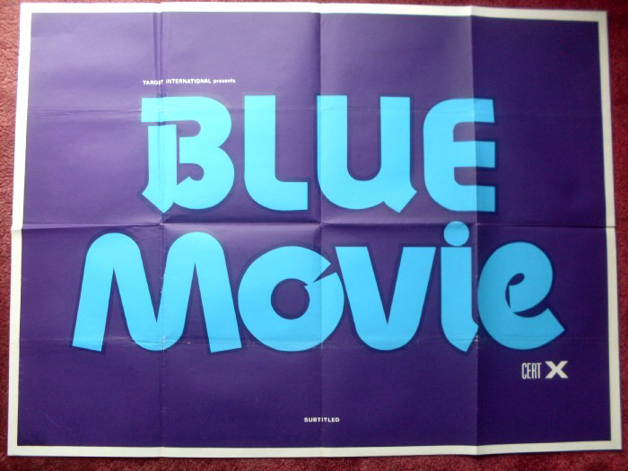 BLUE MOVIE: UK Quad Film Poster BLUE MOVIE: UK Quad Film Poster