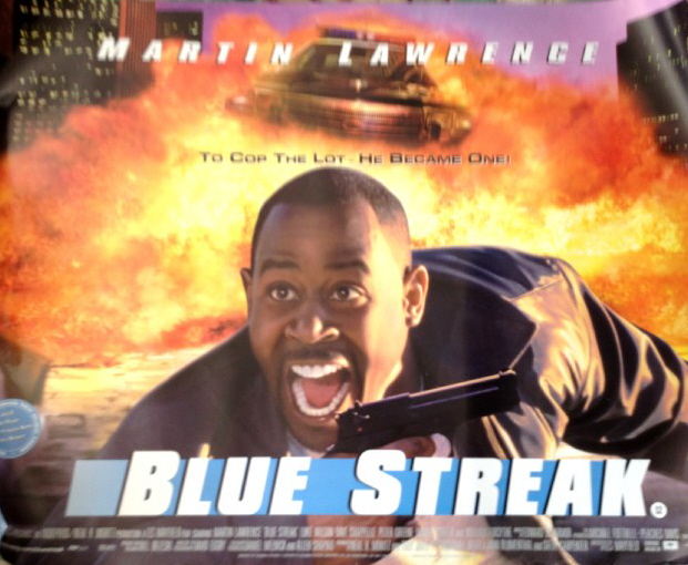 BLUE STREAK: Quad Film Poster BLUE STREAK: Quad Film Poster