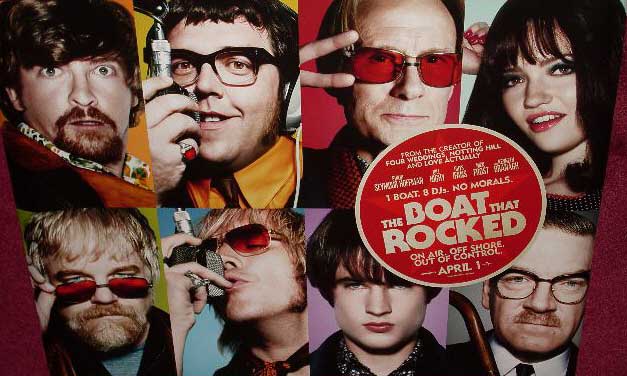 BOAT THAT ROCKED, THE: Main (Face) UK Quad Film Poster BOAT THAT ROCKED, THE: Main (Face) UK Quad Film Poster
