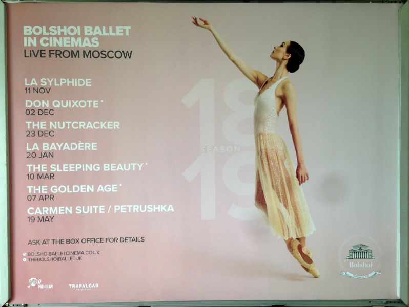 Cinema Poster: BOLSHOI BALLET SEASON 2018/19 2018 (Quad) Cinema Poster: BOLSHOI BALLET SEASON 2018/19 2018 (Quad)