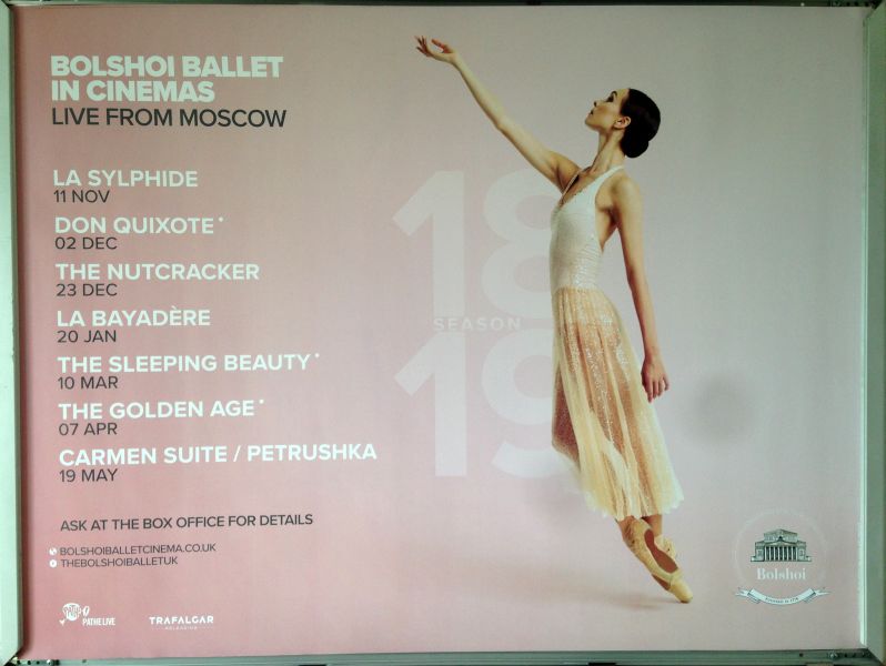 Cinema Poster: BOLSHOI BALLET SEASON 2018/19 2018 (Quad)