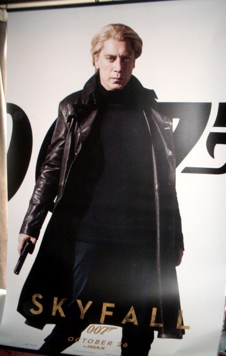 JAMES BOND SKYFALL: Raoul Silva/Javier Bardem Cinema Banner JAMES BOND SKYFALL: Raoul Silva/Javier Bardem Cinema Banner