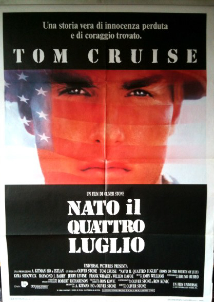 BORN ON THE FOURTH OF JULY: Italian 2-Foglio Film Poster