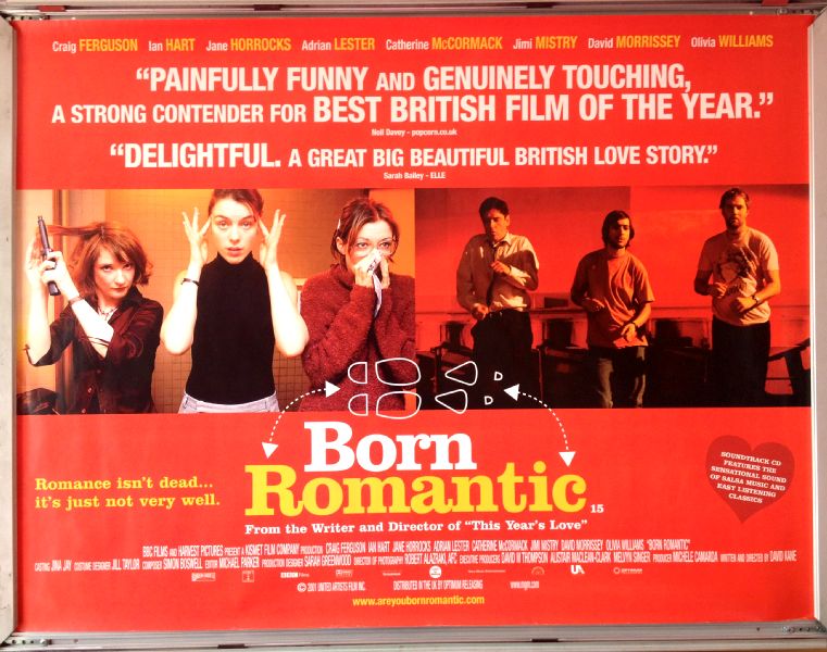 Cinema Poster: BORN ROMANTIC 2001 (Quad) Craig Ferguson Ian Hart Jane Horrocks Cinema Poster: BORN ROMANTIC 2001 (Quad) Craig Ferguson Ian Hart Jane Horrocks