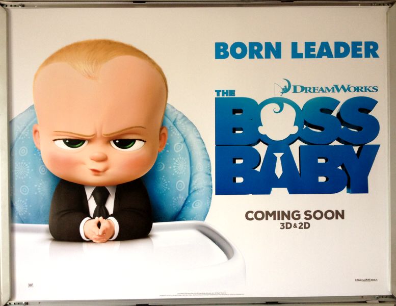 Cinema Poster: BOSS BABY, THE 2017 (Quad) Alec Baldwin Steve Buscemi Jimmy Kimmel 