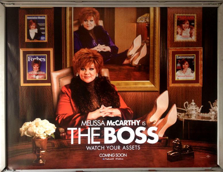 Cinema Poster: BOSS, THE 2016 (Main Quad) Melissa McCarthy Kristen Bell