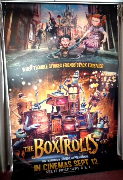 Cinema Banner: BOXTROLLS, THE 2014 Ben Kingsley Richard Ayoade Nick Frost Cinema Banner: BOXTROLLS, THE 2014 Ben Kingsley Richard Ayoade Nick Frost