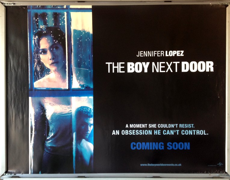 Cinema Poster: BOY NEXT DOOR, THE 2015 (Quad) Jennifer Lopez Ryan Guzman
