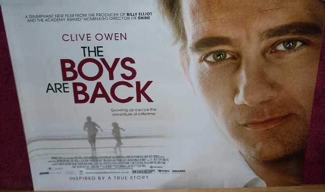 BOYS ARE BACK, THE: Main UK Quad Film Poster BOYS ARE BACK, THE: Main UK Quad Film Poster