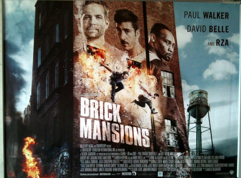 BRICK MANSIONS: Main UK Quad Film Poster