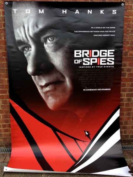 Cinema Banner: BRIDGE OF SPIES 2015 Tom Hanks Mark Rylance Alan Alda Steven Spielberg 
