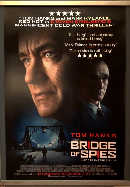 Cinema Poster: BRIDGE OF SPIES 2015 (Review One Sheet) Tom Hanks Mark Rylance Alan Alda Cinema Poster: BRIDGE OF SPIES 2015 (Review One Sheet) Tom Hanks Mark Rylance Alan Alda