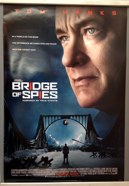 Cinema Poster: BRIDGE OF SPIES 2015 (Main One Sheet) Tom Hanks Mark Rylance Alan Alda Cinema Poster: BRIDGE OF SPIES 2015 (Main One Sheet) Tom Hanks Mark Rylance Alan Alda