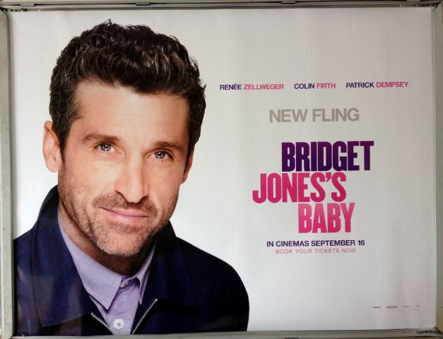 Cinema Poster: BRIDGET JONES'S BABY 2016 (Patrick Dempsey Quad)
