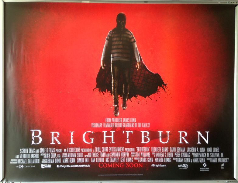 Cinema Poster: BRIGHTBURN 2019 (Quad) Elizabeth Banks David Denman