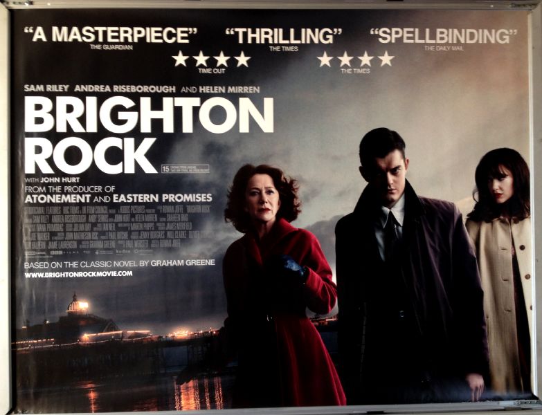 Cinema Poster: BRIGHTON ROCK 2011 (Quad) Sam Riley Andrea Riseborough Helen Mirren 