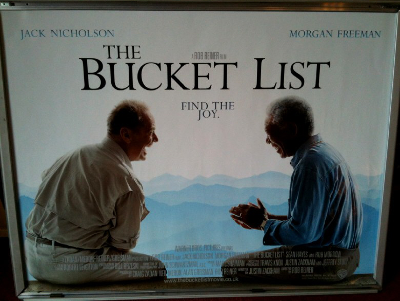 BUCKET LIST, THE: Main UK Quad Film Poster BUCKET LIST, THE: Main UK Quad Film Poster