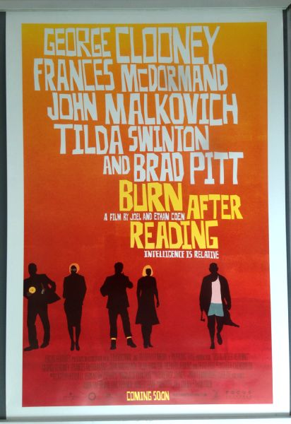 Cinema Poster: BURN AFTER READING 2008 (Group One Sheet) Brad Pitt Cinema Poster: BURN AFTER READING 2008 (Group One Sheet) Brad Pitt