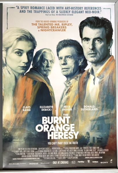 Cinema Poster: BURNT ORANGE HERESY, THE 2020 (One Sheet) Mick Jagger