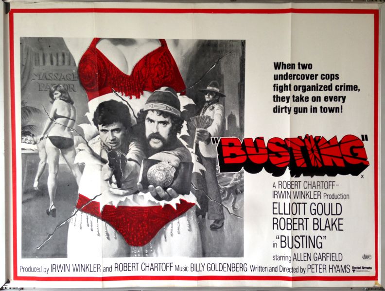 Cinema Poster: BUSTING 1974 (Quad) Elliott Gould Robert Blake Allen Garfield Cinema Poster: BUSTING 1974 (Quad) Elliott Gould Robert Blake Allen Garfield