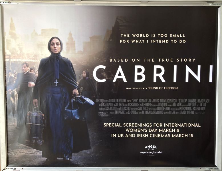 Cinema Poster: CABRINI 2024 (Quad) Cristiana Dell'Anna John Lithgow David Morse Cinema Poster: CABRINI 2024 (Quad) Cristiana Dell'Anna John Lithgow David Morse