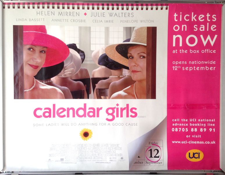 Cinema Poster: CALENDER GIRLS 2003 (Promo Quad) Julie Walters Helen Mirren