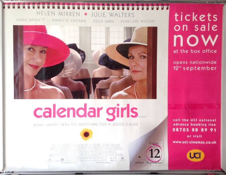 Cinema Poster: CALENDER GIRLS 2003 (Promo Quad) Julie Walters Helen Mirren Cinema Poster: CALENDER GIRLS 2003 (Promo Quad) Julie Walters Helen Mirren
