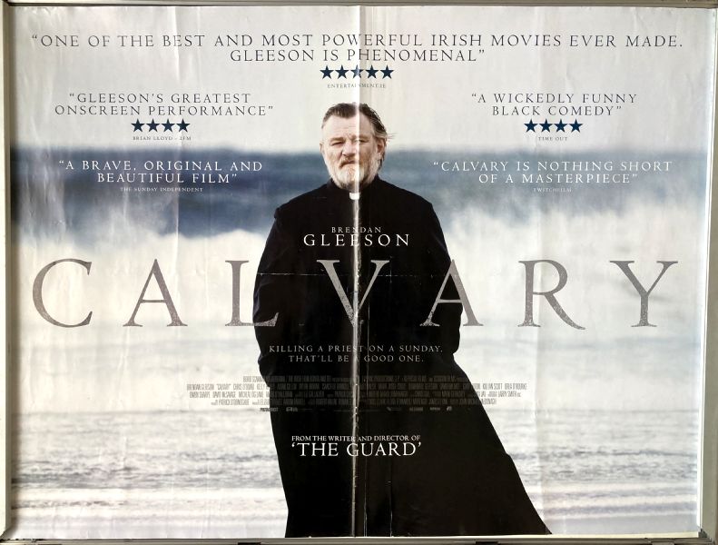 Cinema Poster: CALVARY 2014 (Quad) Brendan Gleeson Chris O'Dowd