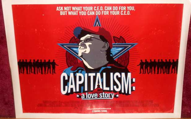 CAPITALISM A LOVE STORY: UK Quad Film Poster CAPITALISM A LOVE STORY: UK Quad Film Poster